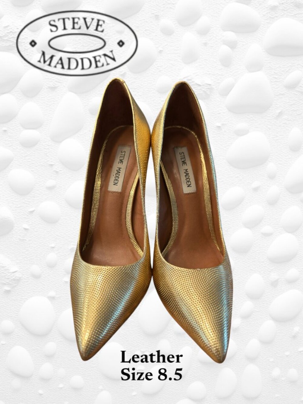 Steve Madden Gold Multi Stiletto Heels – Size 8.5